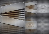 Realistic steel material - Vector