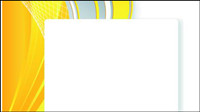 Bright yellow line text box vector -3