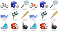 Sports-related icons 01 - Vector