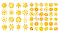 Sun graphics icon vector material