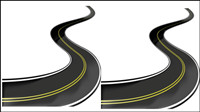 Realistic highway 02 - vector material