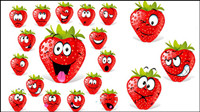 Cartoon fruit expression 03 - vector