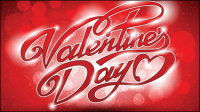 Valentine WordArt background 05 - vector material