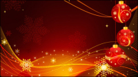Beautiful Christmas ball background 02 - vector material