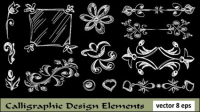 European-style lace pattern line draft 04 - vector material
