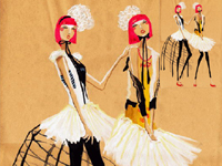 South Korean Clothing illustrator appreciate