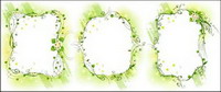 Elegant yellow-green decorative frame Vector