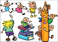 Pupils, pencil, book