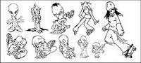 Cartoon characters Vector