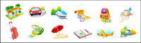 Travel goods vector icon