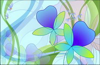 Super ultra-clear theme flower-1