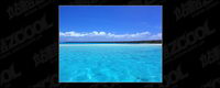 Blue sky and blue sea picture quality material