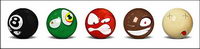 Snooker Balls Practical Jokes expressions transparent png icon