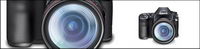 Canon 40D digital SLR camera icon png