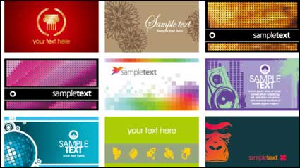 Current card template vector material