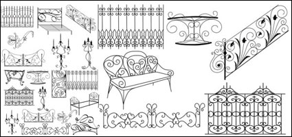 Metal material and object vector