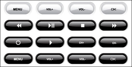 Play button and the search box vector material