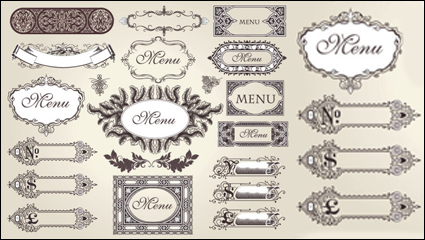 European classic pattern lace 02 - vector