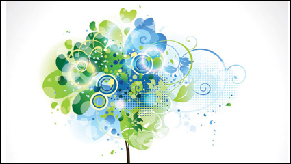 Brilliant dynamic elements of the trend 01 - vector material