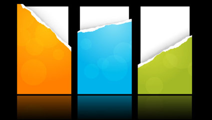 Paper torn page material 01 - vector