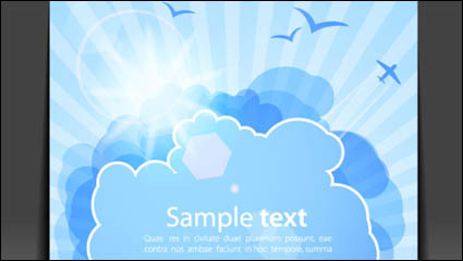 Weather effects card 02 - vector