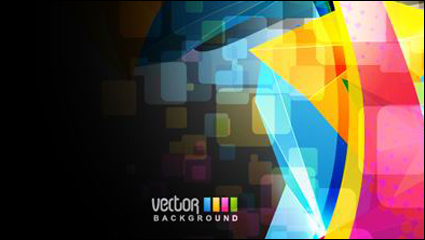 Brilliant dynamic design background template vector material -1