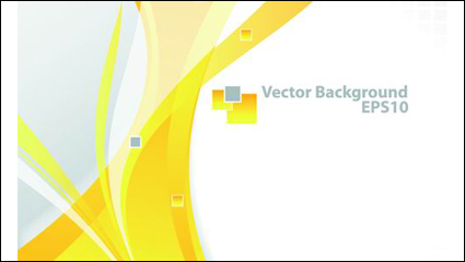 Bright yellow line text box vector -4