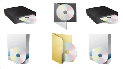 CD-ROM icon 02 - vector