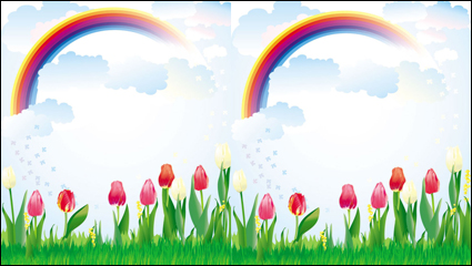 Cartoon Rainbow 05 - vector