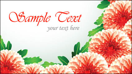 Beautiful flowers vector material 