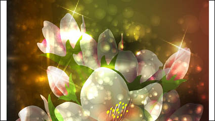 Symphony flowers vector material -3 