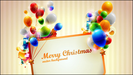 Brilliant Christmas gift box 04 - vector material