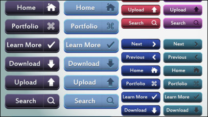 The delicate web buttons sinks 02 - vector material