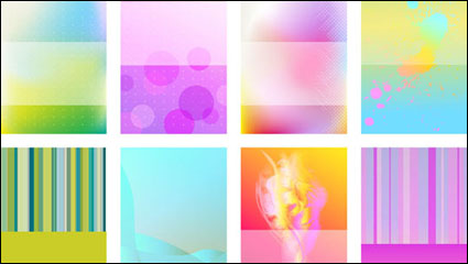 Brilliant halo card background 01 - vector material