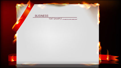 Flame burning paper effect of 01 - vector material