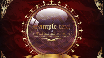 European pattern background 04 - vector material