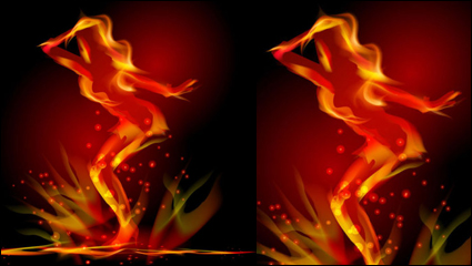 Flame effects 05 - vector material