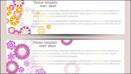 Fine the pattern banner 01 - vector material