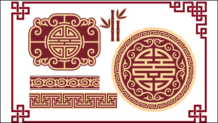 Classical window grilles pattern 03 - vector material