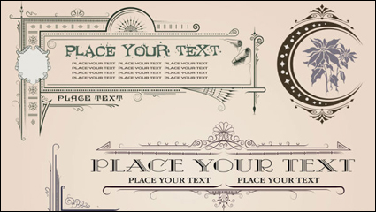 European pattern border 01 - vector material