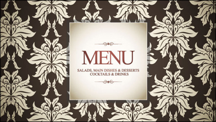 Prime pattern menu cover 02 - vector material