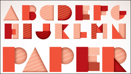 Font Design Series 43 - vector material