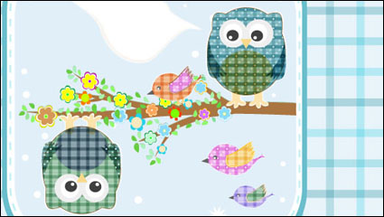 Cute cartoon illustration 05 - vector material