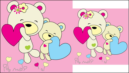 Cartoon animals 03 - vector material