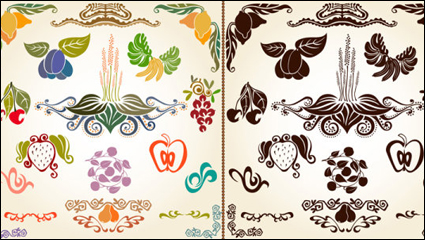 Beautiful pattern background 01 - vector material