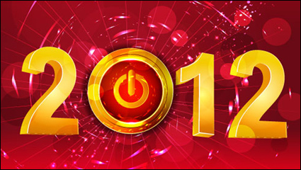 2012 WordArt 04 - vector material