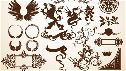 European pattern border 01 - vector material