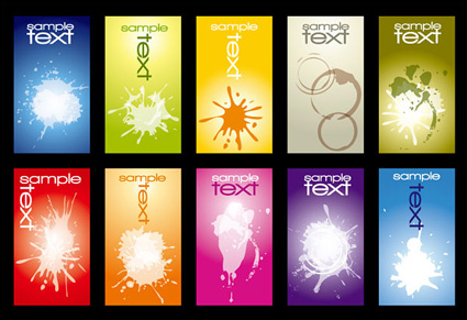 Dot card template vector