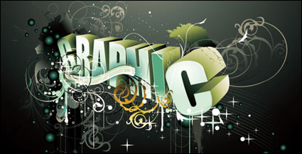 Vector graphic three-dimensional characters