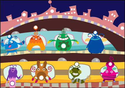 cartoon monster vector